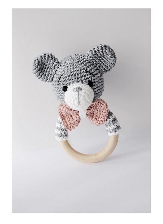 pokój dziecka - różne Miś - róż