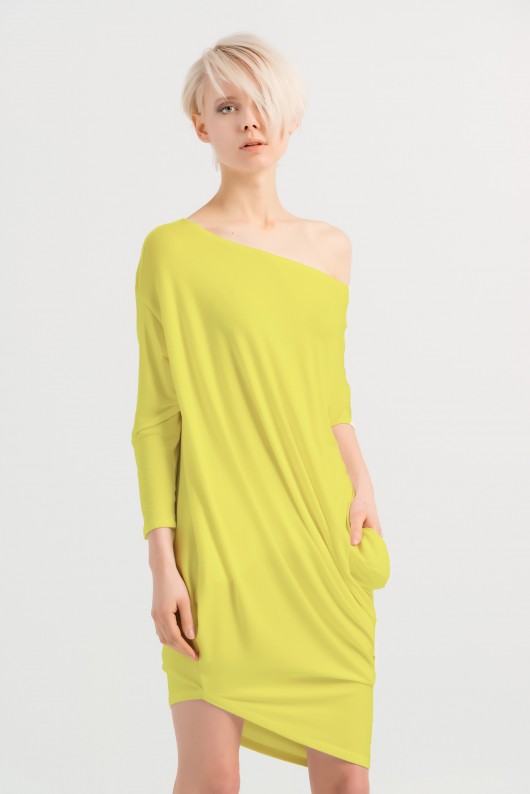 Sukienka TULIP lime 38/40 BONJOUR and KISS