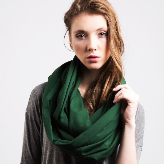 DZIANINOWY KOMIN TUBA SZAL szmaragd CADOaccessories