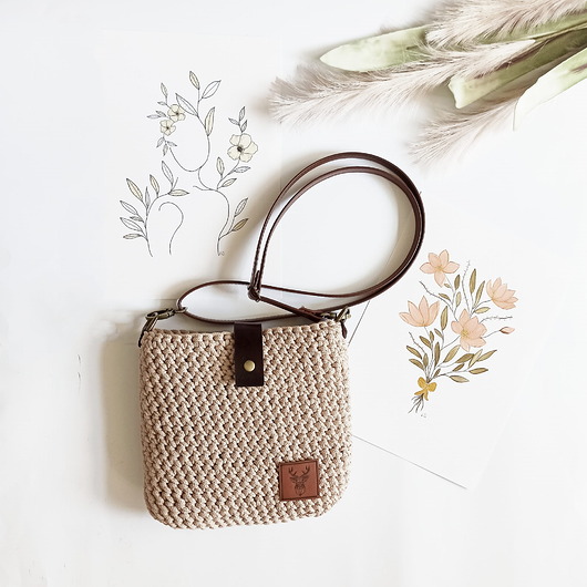 torby na ramię Torebka Craftbags Simple - beżowa