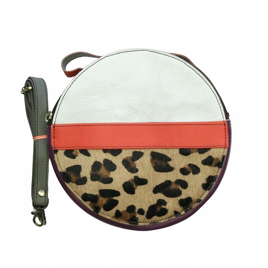 torby na ramię Torebka listonoszka kółko skórzana skóra naturalna elegancka eko OLIVKA