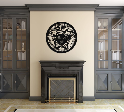 inne DEKORACYJNY PANEL AŻUROWY, MEDUZA, GORGONA, DEKORACJA ŚCIENNA 3D, ORNAMENT,60