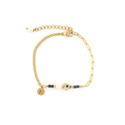 bransoletki z kamieni naturalnych Baby Bestseller! Bransoletka z sercem Kamienia Dalmatyńskiego