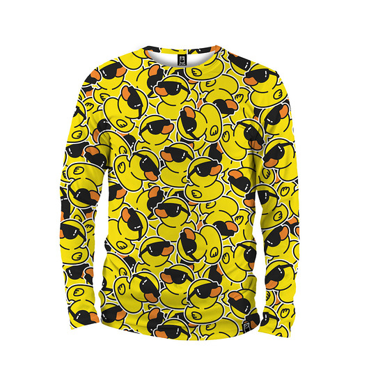 bluzy męskie Koszulka Longsleeve Męska DR.CROW Ducks