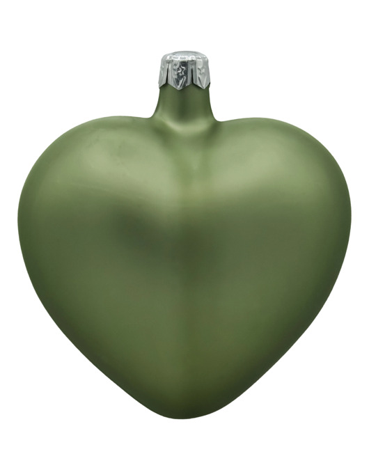 ozdoby choinkowe Bombka choinkowa: Serce matowe: oliwkowe