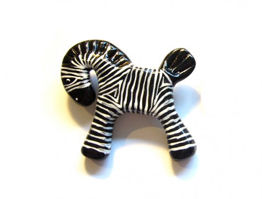 zamówione - zebra brocha PRACOWNIA Z PRZYTUPEM