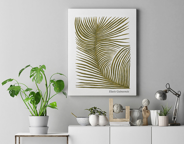 Plakat botaniczny, akwarela 100% bawełna Pas De LArt