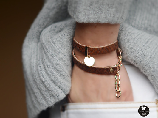 lea snake natural gold ring barboleta