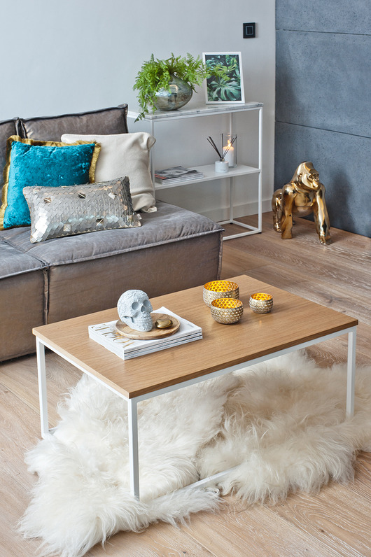 stoliki kawowe ANNABEL - stolik z drewnianym blatem, stolik kawowy, ława kawowa