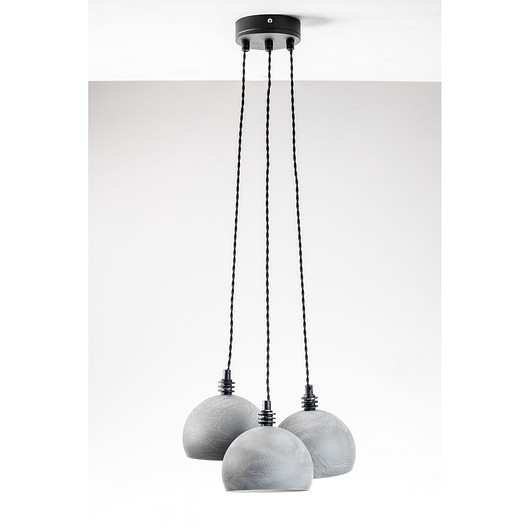 Lampa wisząca TESTER 3L/BETON/CZARNY Home Design