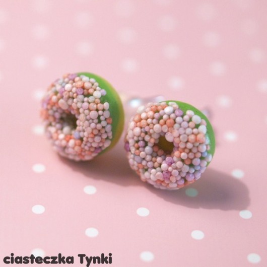 kolczyki donuty ciasteczkatynki