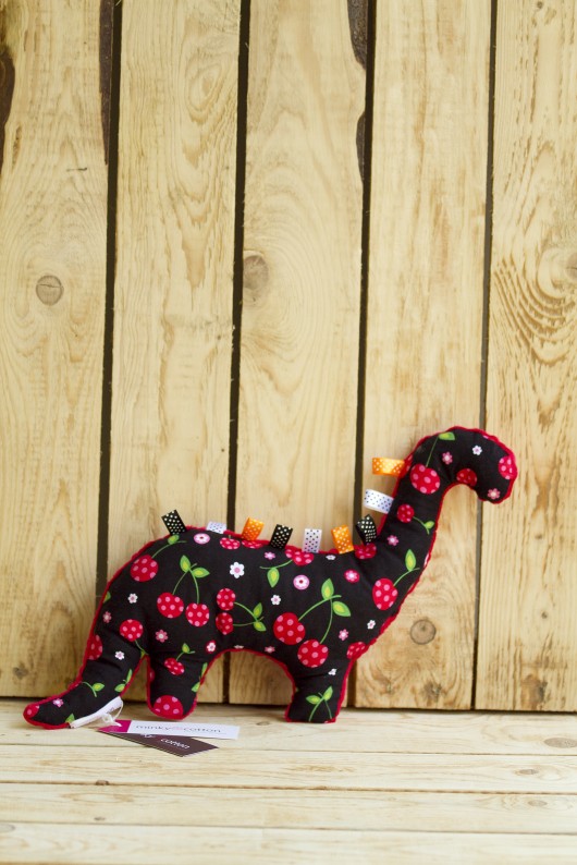 Dinozaur - wisienki Minky and Cotton