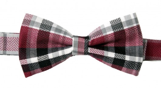 Mucha gotowa bowstyle Bordowo-szara bowstyle