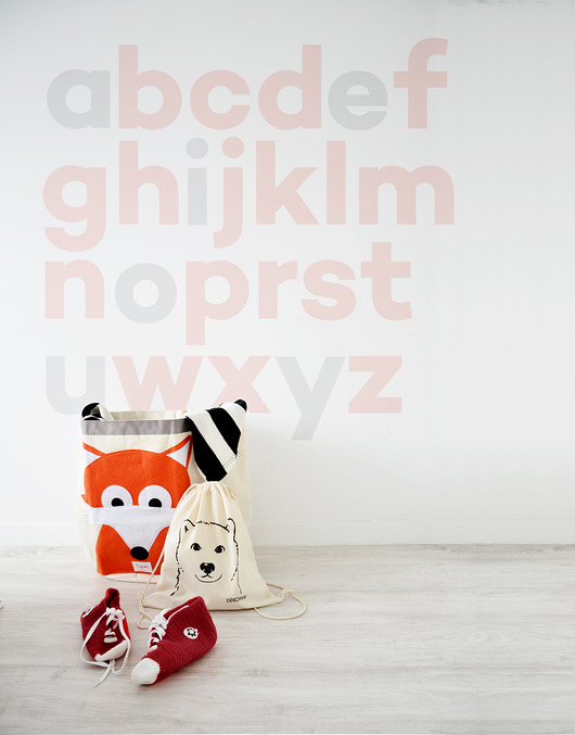 NAKLEJKA Alfabet dekornik