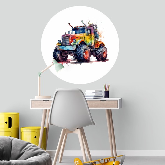 naklejki ścienne do pokoju dziecka Naklejka Monster Truck A21