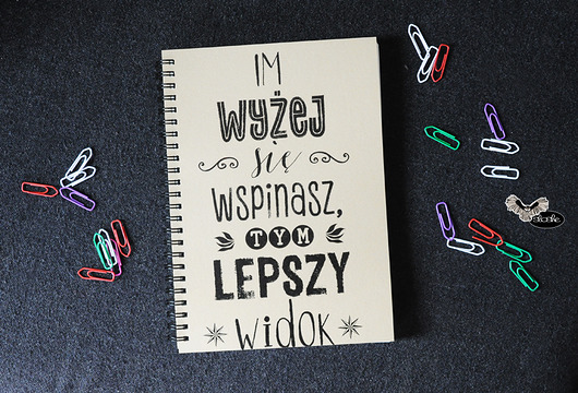 Im wyżej się wspinasz tym lepszy, recycled notes Sowia Aleja