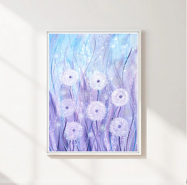 obrazy Oryginalna akwarela 30x40cm. Dmuchawce