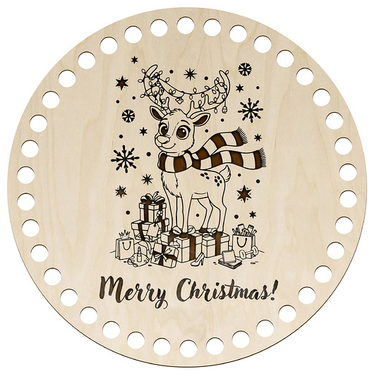 dekoracje świąteczne Okrągła Drewniana Baza Podstawa Spód Dno 15cm do Koszyka Szydełkowego Dekor