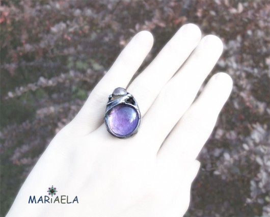 ŁAGODNY FIOLET + ametyst MARIAELA