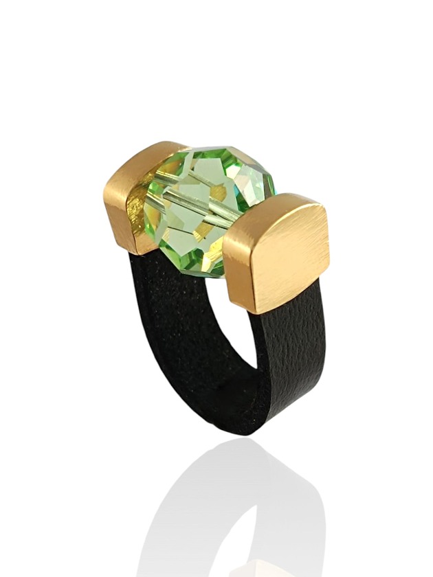 pierścionki - różne Green Crystal Ring LIMITED