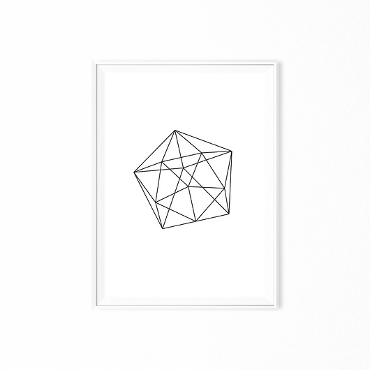 Plakat skandynawski geometryczny  myscandi
