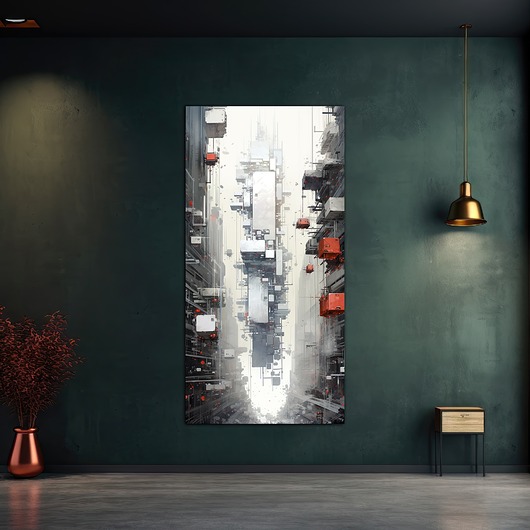 plakaty Futurystyczna Japonia, Cyberpunk - Plakat - Loft, Minimalizm