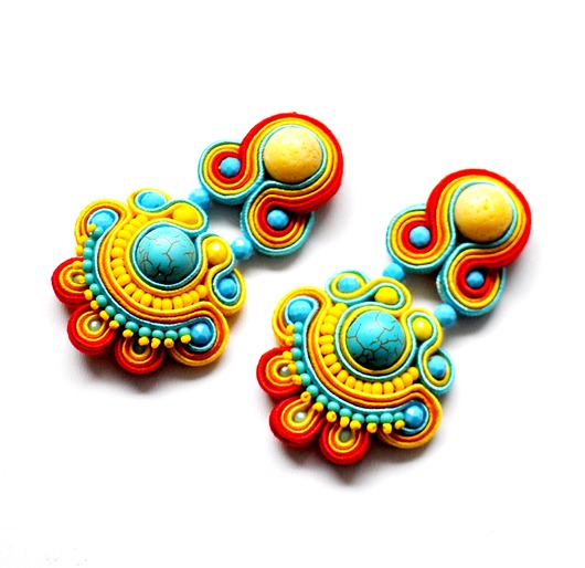 kolczyki soutache Sutaszowe kolczyki SPRING _ KOLEKCJA 2023