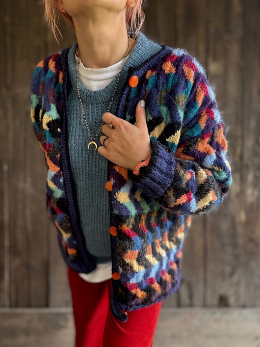 swetry damskie Sweter kolorowy