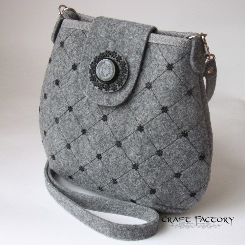 Vintage Chequered - mała torebka na ramię Craft Factory