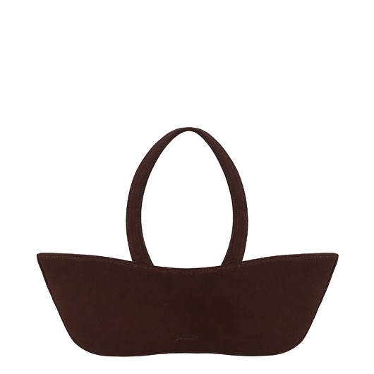 torby na ramię Torebka skórzana AMELIA - BROWN SUEDE