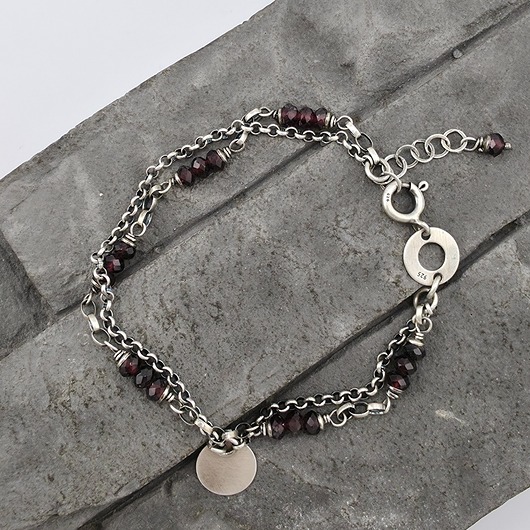 bransoletki z kamieni naturalnych Granat - bransoletka