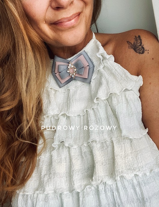 broszki Unikatowa zamszowa kolekcja z Kryształkiem NEW