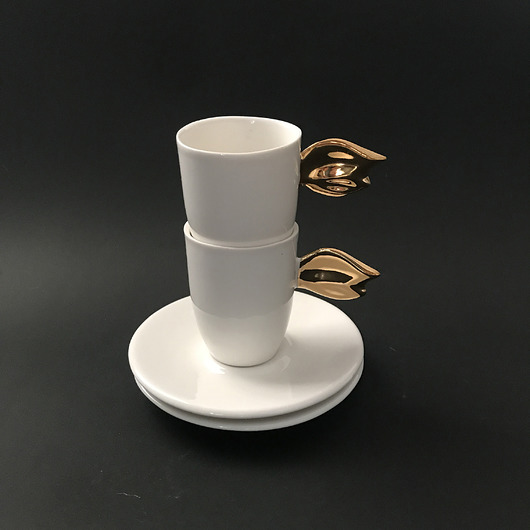 kubki i filiżanki Filiżanki porcelanowe espresso 2 szt
