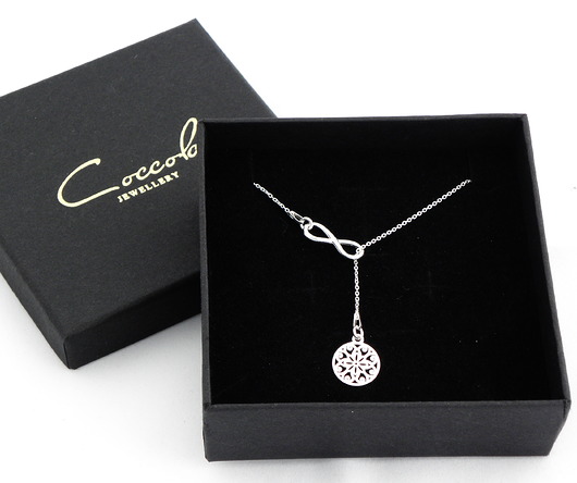 NASZYJNIK SREBRO 925 Z ROZETKĄ Coccola JEWELLERY