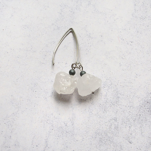 kolczyki z kamieniami UNIKATOWE kolczyki :: kryształ górski