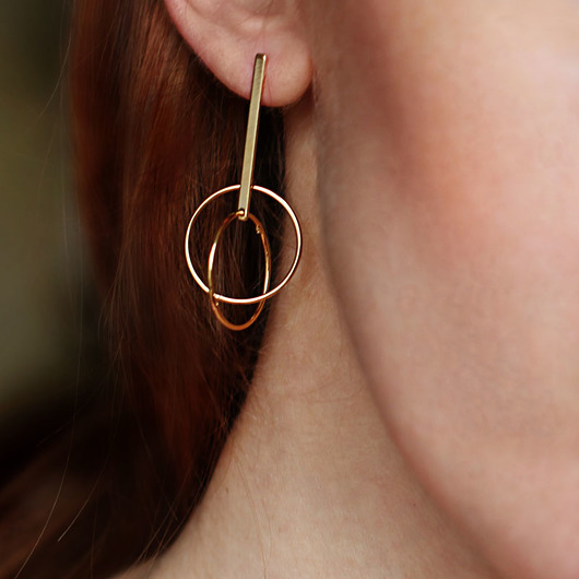 kolczyki pozłacane Kolczyki pozłacane Far Far In