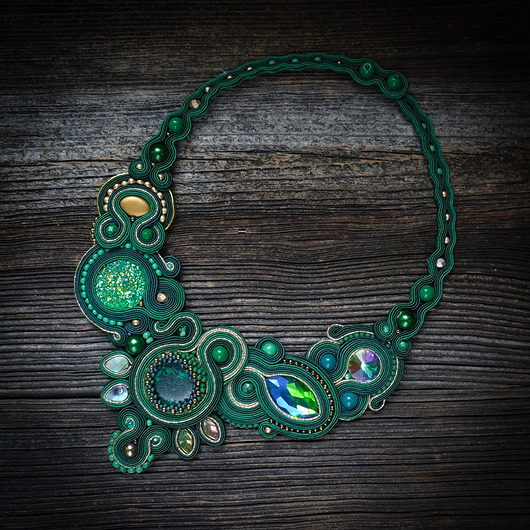 Isobelle - naszyjnik soutache Mró Soutache