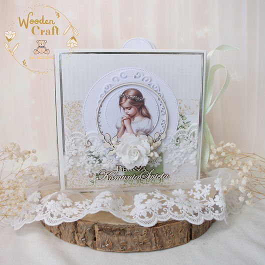 komunia - pozostałe Album komunijny pamiątka pierwszej komunii "White Roses" GOTOWY
