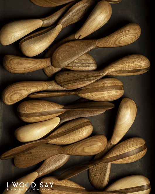 kuchnia - różne Drewniane nożyki do smarowania