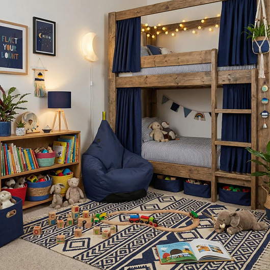 pufy do siedzenia Puf TIPI OSKAR PEREK granatowy