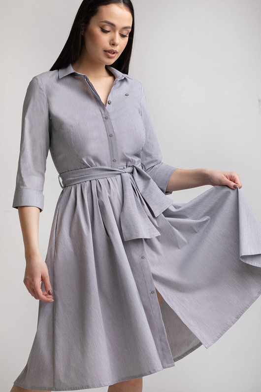 sukienki midi damskie Sukienka w paski Click Fashion