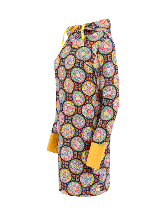 sukienki mini damskie Sukienka z kapturem "Mandala".