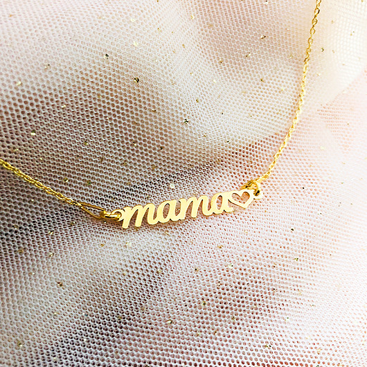 Naszyjnik z napisem MAMA necklace Anemon Atelier
