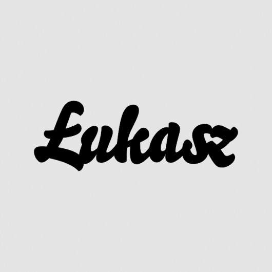 Napis Drewniany 3D ŁUKASZ LOVINA PRINTS