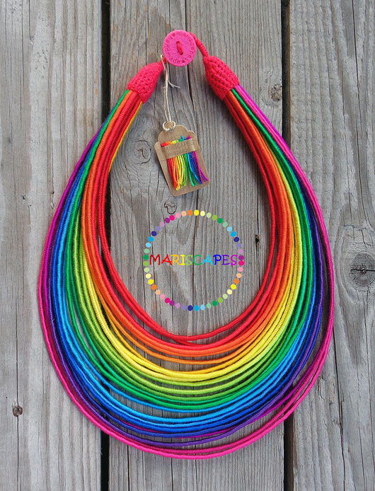 naszyjniki - inne Masajka "Rainbow Ombre"