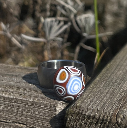 pierścionki srebrne Pierścionek z wymiennym oczkiem z kolekcji funky