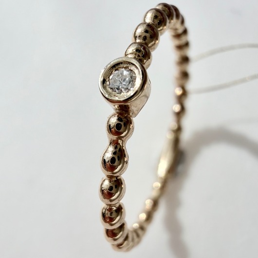 pierścionki złote Pierścionek z żółtego złota z brylantem 0,02ct P/H