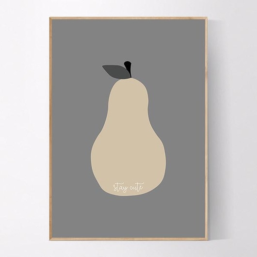 obrazy i plakaty do pokoju dziecięcego Plakat Gruszka