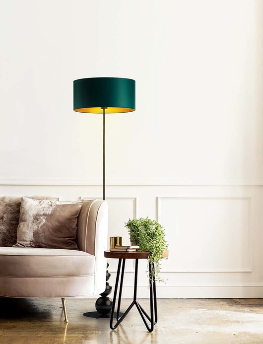 lampy podłogowe Lampa stojąca do salonu w stylu glamour ROMA GOLD