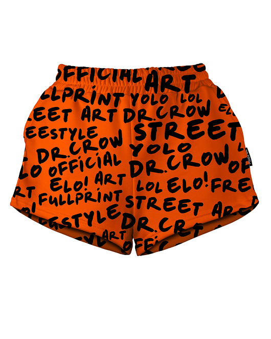 szorty damskie Shorty Spodenki Damskie DR.CROW Dr.Crow Orange